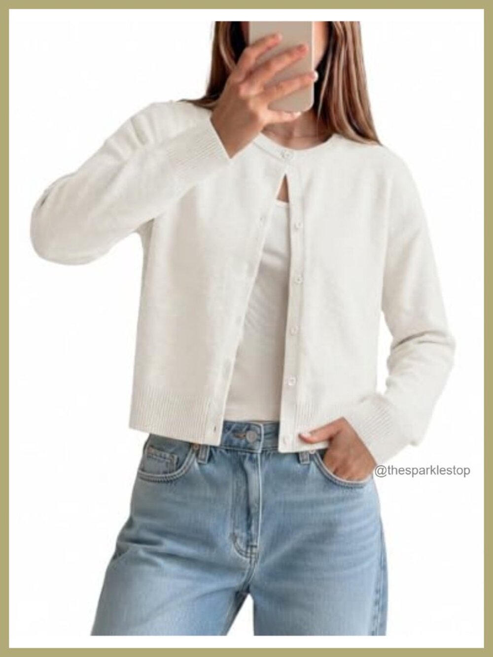 Cropped Cardigan Sweater Long Sleeve Open Front Y2K Fall Layering